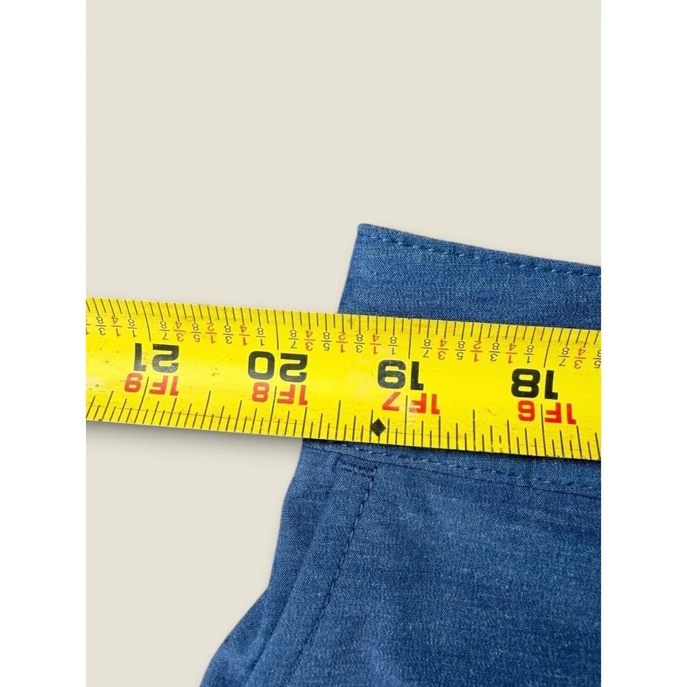 Faherty All Day Shorts Mens 36 Blue Hybrid Stretch Swim Chino MSC0012